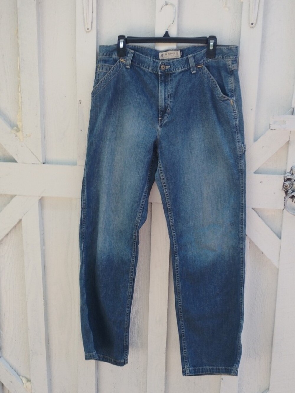 American Eagle Outfitters Men’s Blue Denim Jeans with Brass Button 14R 32x30